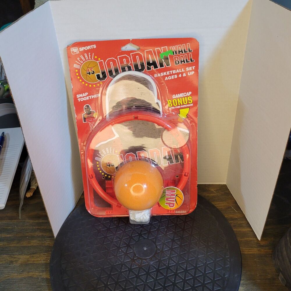 Vintage 1994 Michael Jordan Wall Ball Basketball Hoop New in box, but not mint.